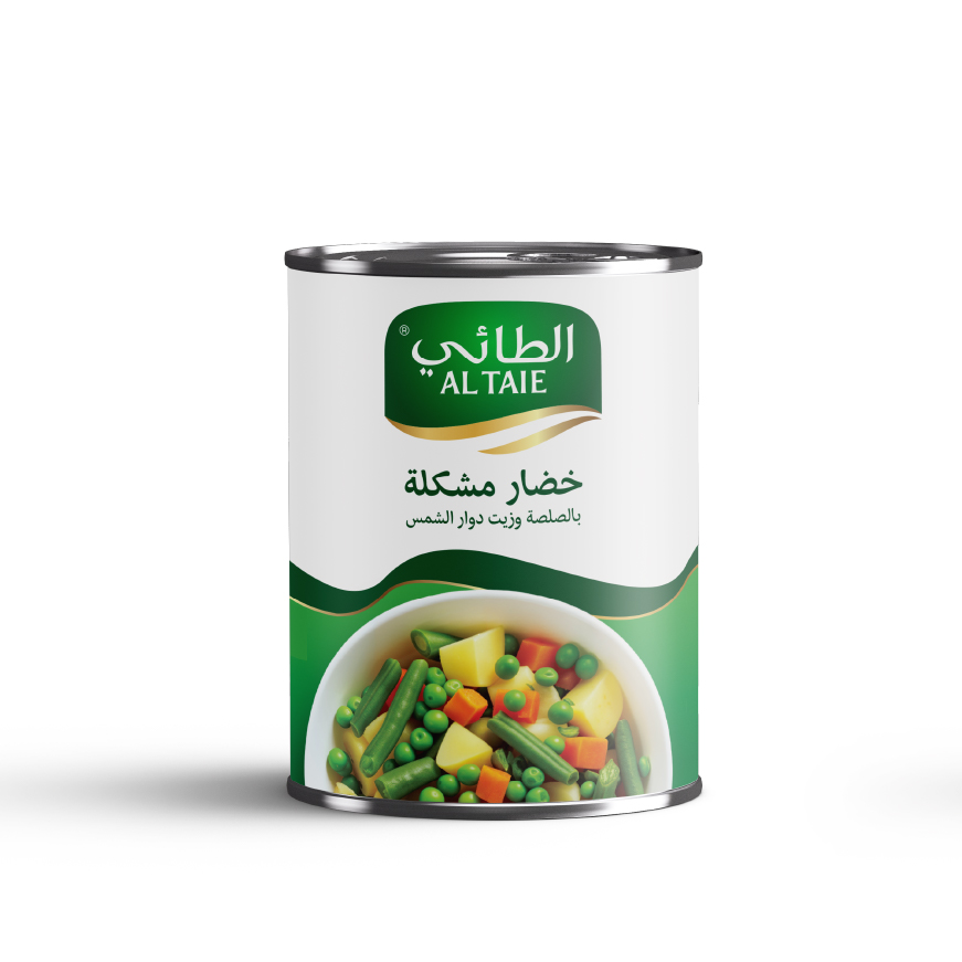 Mixed Vegetables with Sauce and Sunflower Oil